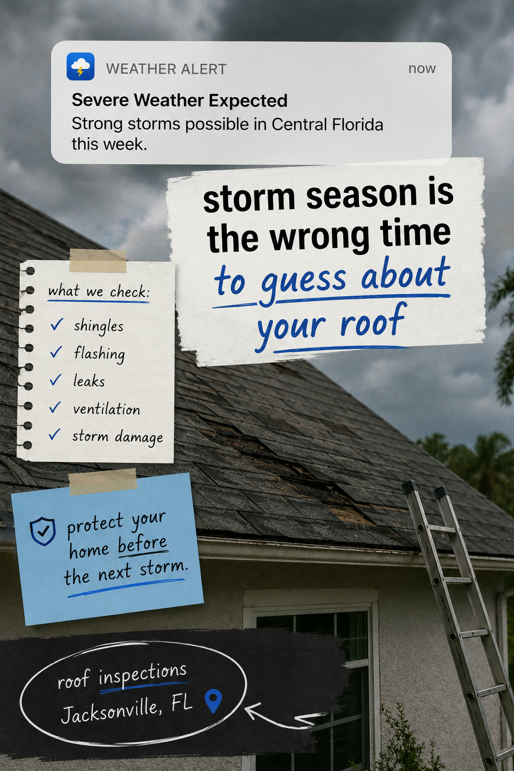 Anuncio real de roofing